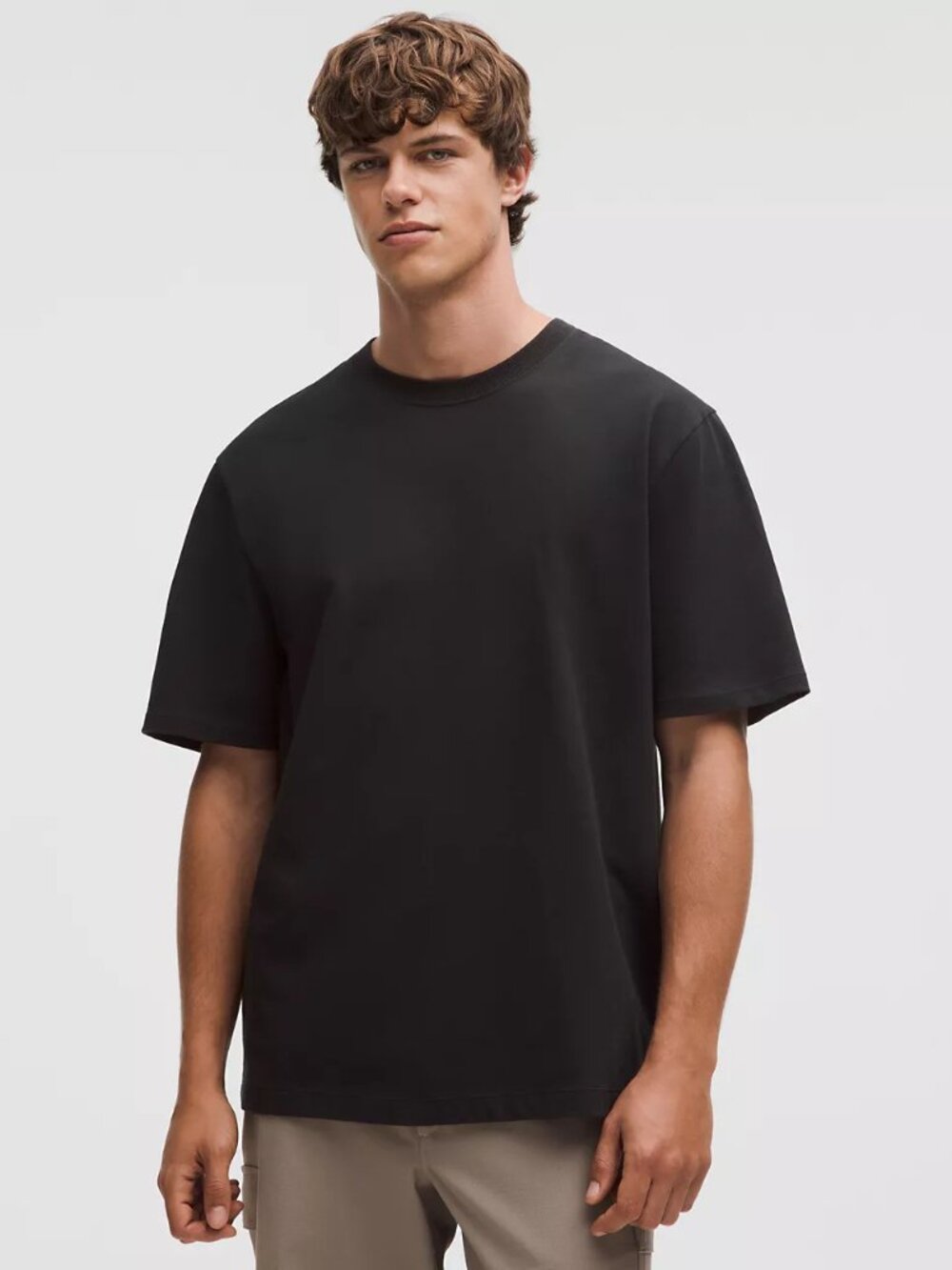 Men's Heavyweight Cotton Jersey T-Shirt - Black